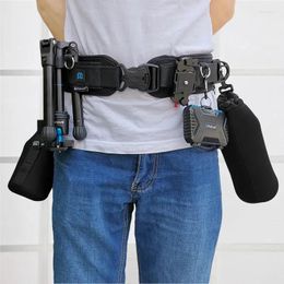 Sacs de rangement Sacs de tour de taille de caméra multifonctionnelle Bague de ceinture de ceinture de ceinture avec poche à crochet Sac à dos pour SLR / DSLR