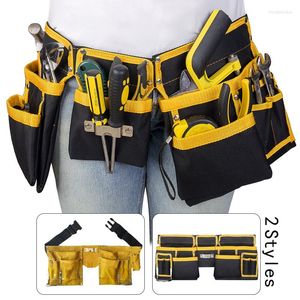 Opbergtassen Multifunctionele elektriciengereedschap Bag Oxford Doektimmerman Taille Pouch Belthouder Organisator Tuingereedschapspakketten