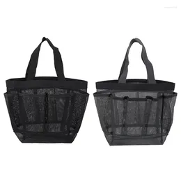 Sacs de rangement Panier de douche multi-poche pour le yoga de natation et voyager à sec rapidement durable avec salle de bains de poche