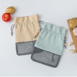 Opbergzakken Multifunctionele keuken Onien Aardappel Tomaat Hangbaar fruit en groente nettas Mand Hollow Organiseren Mesh Tote