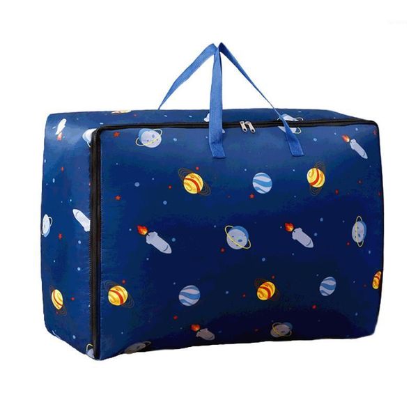 Sacs de rangement Sac multifonction Organisateur d'emballage Bleu Économiser de l'espace Boîte en tissu Oxford imperméable