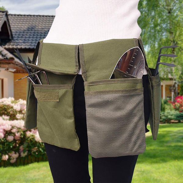 Sacs de rangement multifonction toile jardin 4 paquets sac de taille Durable sac à outils poche ceinture outils ceintures