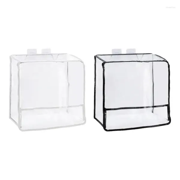 Bolsas de almacenamiento Bolsa impermeable multiusos Organizador de baño duradero para el hogar Ducha montada en la pared transparente Uso en el hogar