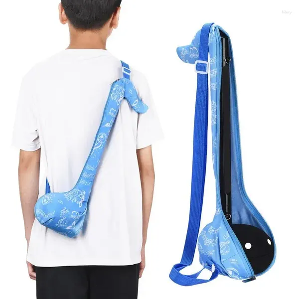 Bolsas de almacenamiento Bolsa de instrumentos musicales Case Cossbody con correa de hombro ajustable Accesorios de casos de organizador de Erhu Erhu