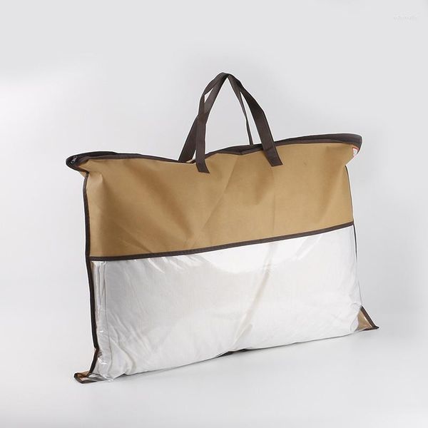 Bolsas de almacenamiento Bolsa de almohada no tejida Multifunción Organizador de dormitorio textil Tota de tela de estilo coreano