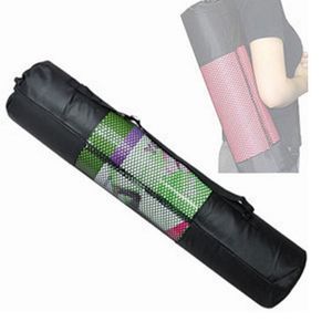 Sacs de rangement Tapis de yoga en nylon Sac à dos étanche Pilates Carrier Mesh Sangle réglable Commodité BackpackStorage