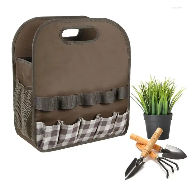 Sacs de rangement Sac à outils ouverts Sac intérieur Souchette grand coque en tissu oxford avec capacité de poignée de poignée confortable Handle de transport de base