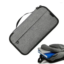 Sacs de rangement Sac organisateur étanche gris Médicament avec poignée Médicaments portables de grande capacité pour boîte rouge à lèvres