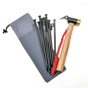 Opbergtassen buiten camping pin tas apparatuur gereedschap stake tent accessoires hamer windtouw paracord nagels kas zak