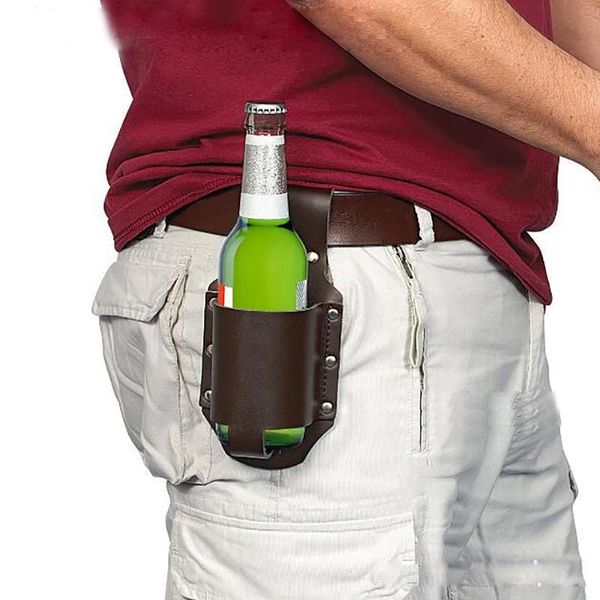 Sacs de rangement en plein air escalade randonnée étui Portable bouteille taille bière ceinture sac pratique bouteilles de vin boisson peut support