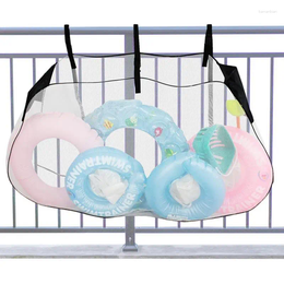 Sacs de rangement en plein air pour flotteurs de piscine, sac en maille, organisateur de jouets, conteneur de balles, flotteur en filet robuste