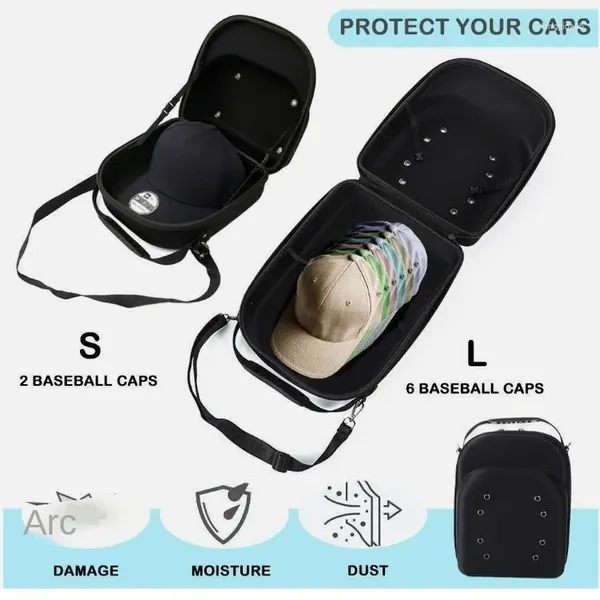 Sacs de rangement Articles extérieurs Boîte de chapeau de sac Eva Boîte de baseball Voyage portable