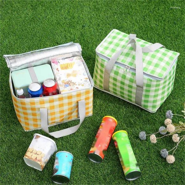 Bolsas de almacenamiento canasta de bolsas de picnic grande al aire libre para campamento de viaje aislado