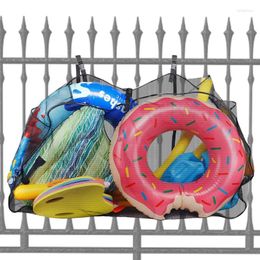 Sacs de rangement piscine extérieure grande capacité sac en maille plage jouet gonflable suspendu