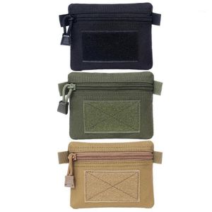 Bolsas de almacenamiento para colgar en la cintura al aire libre, monedero pequeño portátil para hombres y mujeres, cartera para acampar, senderismo, bolsa con cremallera