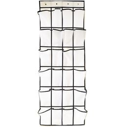 Opbergzakken over de deur Schoen Organizer Clear Hanging Rack Stof Closet Bag 24 Groot Mesh Pockets 1 Stks 4 Haak