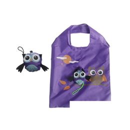 Sacs de rangement OWL GROCE REPUTABLE BOUTIQUE PLIBALE BOUTIQUE DE VOTOLE BEAUCOUP TOTE ALIGNATION Organisation de recyclage Handle Sac Eco-Friendly Drop livrer OTUQG