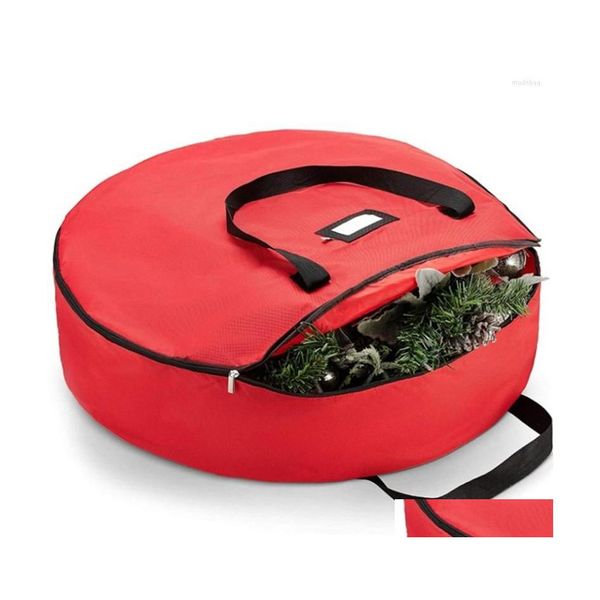 Sacs De Rangement Tissu Oxford Sac De Guirlande De Noël Couronnes De Noël Grand Pour Stocker Guirlande D'arbre Accueil Drop Delivery Jardin Housekee Organiz Dhni8