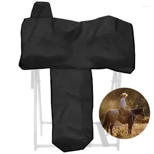 Sacs de rangement Oxford tissu Western Saddle Cover Protective avec 6 sangles élastiques Étui à l'épreuve des rayures pour la plupart des selles pleine grandeur