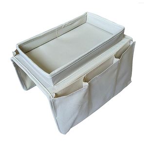 Bolsas de almacenamiento Oxford sofá reposabrazos bolsa TV soporte remoto brazo silla Caddy con taza bandeja sofá para vino revistas tableta