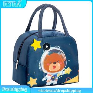 Opbergtassen Pak cartoon verdikte aluminium lunchbox tas