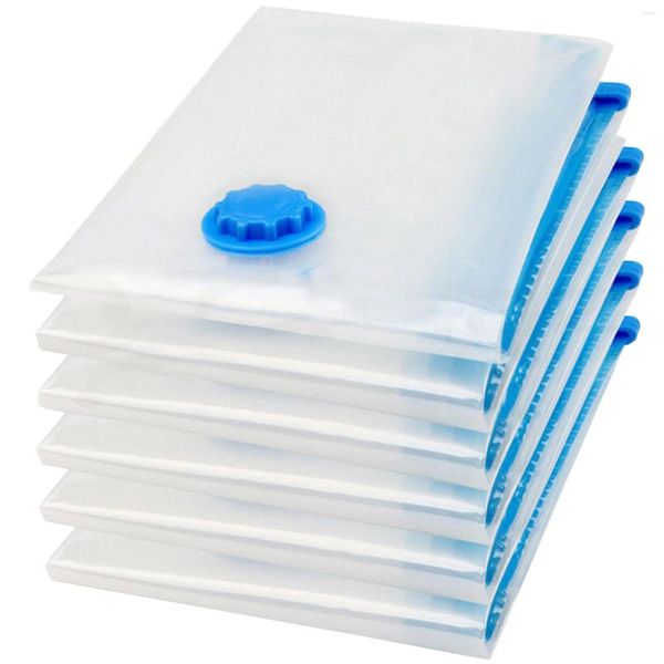 Bolsas de almacenamiento Embalaje al vacío 50 x 60 cm Espacio Plástico para ropa Edredones Mantas Almohadas Reutilizables