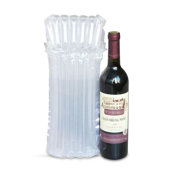 Sacs de rangement Packs Protecteur de bouteille de vin Gonflable Colonne d'air Emballage Sac à bulles pour bagages Avion Voyage Transport Sécurité