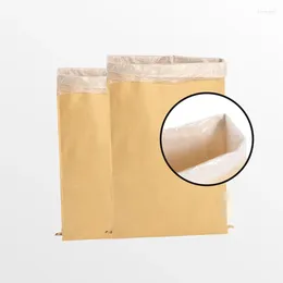 Sacs de rangement sac composite en papier-plastique général brun kraft kraft en peau de serpent de gamme de qualité alimentaire dans un seul 1,5mil PE plastique