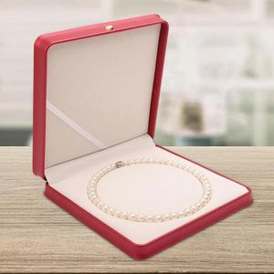 Opbergzakken parel ketting doos draagbare sieraden display dames en meisjes eenvoudige modieuze dozen