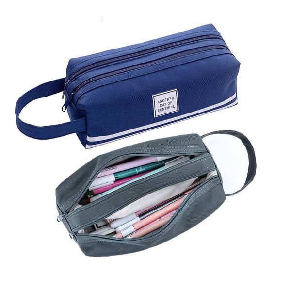 Sacs de rangement porte-crayon sac créatif corée tissu stylo boîte pochette école bureau stationnaire organisateur pièce cosmétique