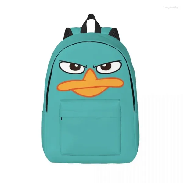 Sacs de rangement Perry The Platypus Cartoon Sac à dos pour garçon fille enfants étudiant école bookbag sac à dos préscolaire sac de maternelle léger