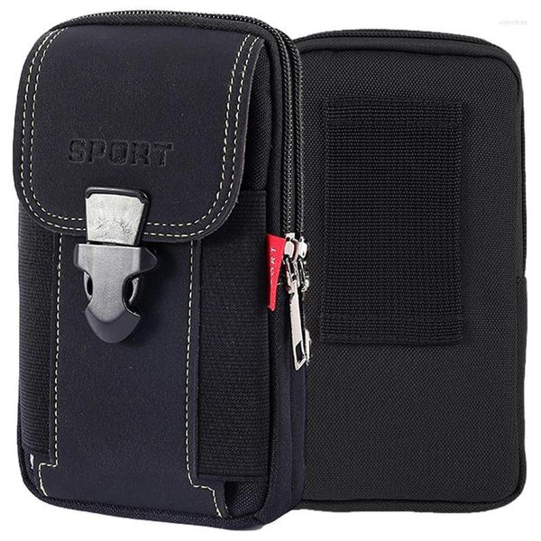 Sacs de rangement coque de téléphone étui de ceinture multifonctionnel portant sac de taille en Nylon Camping randonnée organisateur avec téléphone portable