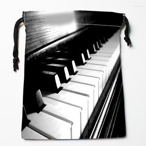 Sacs de rangement Piano cordon personnalisé imprimé recevoir sac Compression Type taille 18X22cm