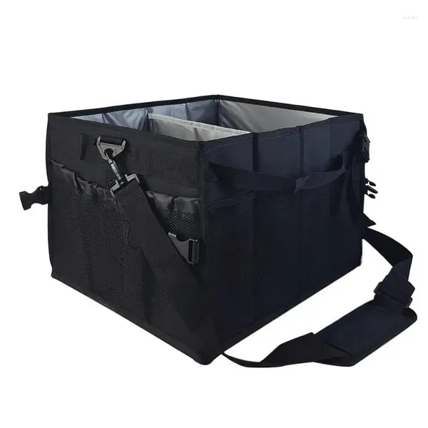 Sacs de rangement Picnic Caddy Portable BBQ avec compartiments séparés Organisateur de camping Store Grill Tools Accessoires