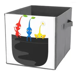 Sacs de rangement Pikmin Pocket Tee Super Smash Brothers T Boîte pliante Réservoir anti-poussière drôle de chaussettes Poignée des deux côtés