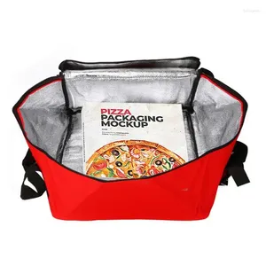 Bolsas de almacenamiento Bolsa de entrega de pizza 16 pulgadas de comestibles aislados Catering Supply Carrier para alimentos.