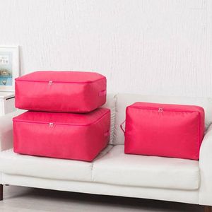 Opbergtassen effen kleur quilt tas kast trui pakking organizer kledingcontainer kleding voor huishoudelijke doos
