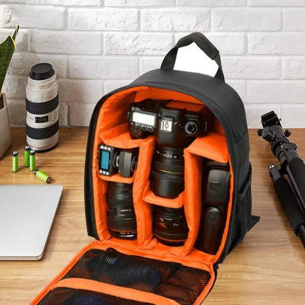 Bolsas de almacenamiento Pografía impermeable bolsa de cámara DSLR mochila portátil viaje trípode lente bolsa cámaras de vídeo Accesorios