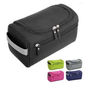 Sacs de rangement Portabl MakeupBag Unisexe Capacité Étanche Cosmétique Organisateur De Toilette Suspendu Pochette 1pc