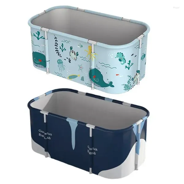 Sacs de rangement Baignoire portable Grande capacité pliable Maintenir efficacement la température froide Salle de bains Baignoire spa pliante pour