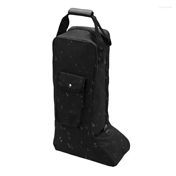Sacs de rangement Sac de poche de démarrage portable imperméable à l'eau anti-poussière Protection des chaussures à fermeture à glissière Conteneur de voyage domestique pour bottes longues
