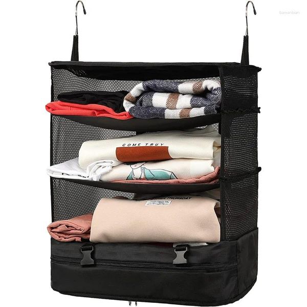 Sacs de rangement Vêtements portables Sac de suspension pliable