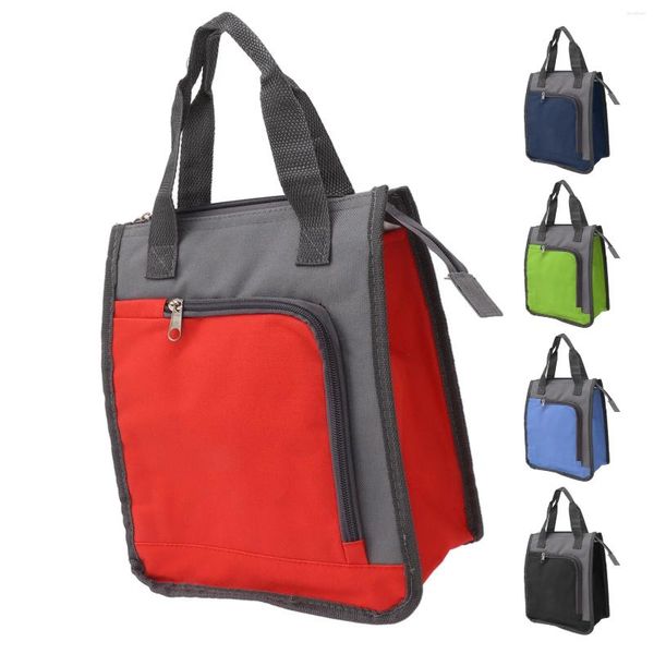 Bolsas de almacenamiento Bolsa enfriadora portátil Tela Oxford Impermeable Aislamiento Almuerzo Cremallera A prueba de fugas Costura de precisión para picnic