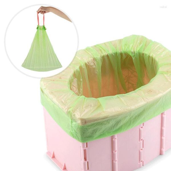 Bolsas de almacenamiento Bucket de conveniencia plegable de baño plegable portátil