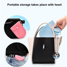 Storage Bags Portable Food Grade Silicone Mask Bag Reusable Disposable Dustproof Face Case Home Supply