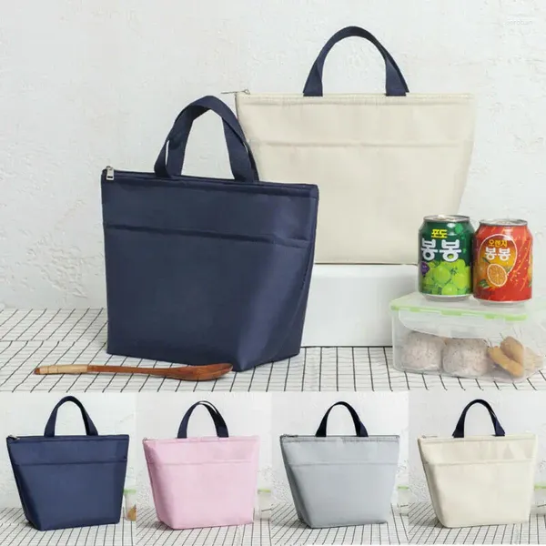 Borse portaoggetti Borsa per il pranzo portatile Isolamento termico Impermeabile Oxford Contenitore per alimenti Borsa per il pranzo al sacco per la scuola da picnic