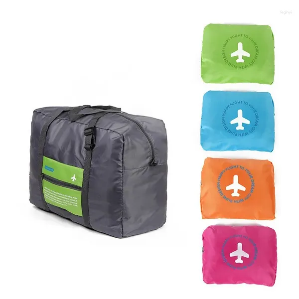 Sacs de rangement sac en nylon portable grande capacité pliable avion bagage à main organisation organisateur étanche pour voyage