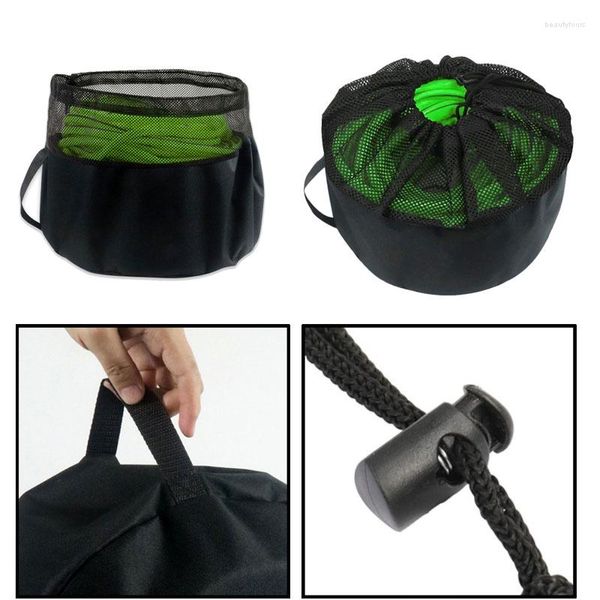 Bolsas de almacenamiento, manguera de jardín portátil para exteriores, 40 31cm, multifuncional, impermeable, con cordón, bolso de mano, organizador de cables eléctricos para el hogar