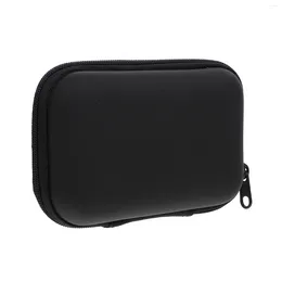 Sacs de rangement Portable Phone Box Cable Organizer Bag Travel Pouch Cell Line 12X8.5cm Noir