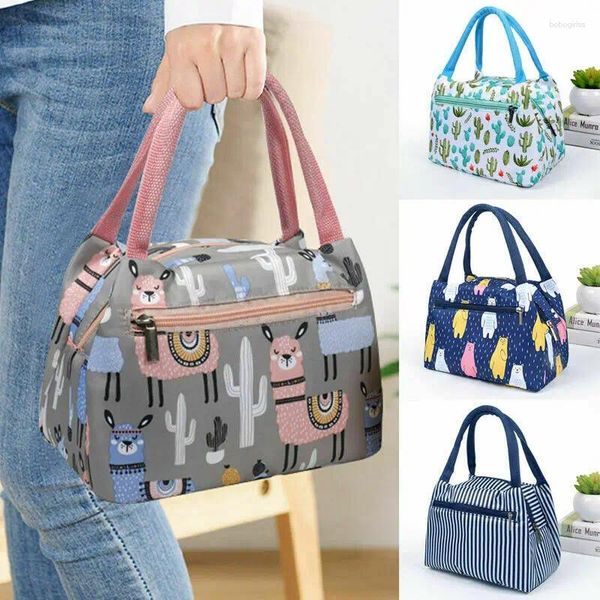 Sacs de rangement Portable Picnic Femmes Thermal Isulater Colder Box Tot Sac Toche étanche pour le déjeuner Couche de nourriture pour le camping